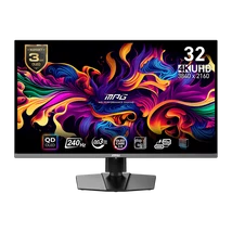 MSI Monitor GAMING MPG 321URX QD-OLED 31,5" UHD 3840x2160, 240Hz, 150000:1 CR, 250cd/m2, 0,03ms, 2x HDMI, DP, USB-C
