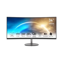 MSI Monitor Business PRO MP341CQ Ívelt 34" QHD, 3440x1440, 100Hz VA 21:9, 3000:1 CR, 300cd/m2, 4 ms, HDMI, DP, Black