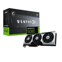 MSI Videokártya PCI-Ex16x nVIDIA RTX 5080 VENTUS 3X PLUS 16GB DDR7 OC