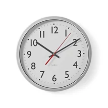 Nedis CLWA110WT falióra, 30 cm átmérő,  1 x AA, fehér, quarz technológia, 1,5V