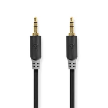 Nedis CABW22000AT10 sztereo audió kábel 3,5mm sztereo jack dugó - dugó,  aranyozott,  1 m