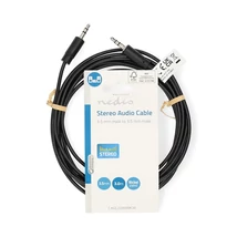 Nedis CAGL22000BK30 sztereo audio kábel, 3,5 mm jack dugó - 3,5 mm jack dugó, 3m