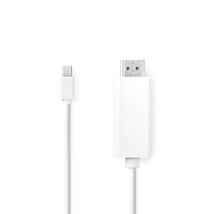 Nedis CCGL37600WT20 mini Displayport1.2 kábel, mini Display port dugó - HDMI dugó, 1080p, 2m