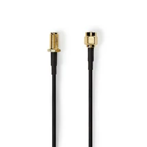 Nedis CSGL02210BK50 SMA kábel, RP SMA férfi, RP SMA női, Aranyozott, 50 Ohm, Egyetlen árnyékolt, 5,00 m, kerek