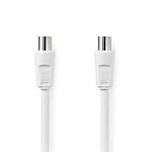 Nedis CSGL40000WT15 koax kábel, IEC (koaxiális) dugó IEC (koaxiális) hüvely Nikkelezett 90 dB 75 Ohm Dupla árny. 150m