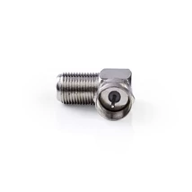 Nedis CSGP41942ME F adapter 90°,  F dugó - F aljzat, 10db/csomag