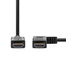 Nedis CVGP34260BK15 nagy sebességű HDMI kábel, 4K@30Hz, 10.2 Gbps, 1.50 m, pipa csatlakozó