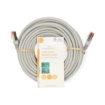 Nedis CCGL85220GY100 UTP / FTP Cat6 patch kábel, RJ45 aranyozott érintkezők, 10/100/1000 Mbit/s, hossz 10m