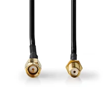 Nedis CSGL02010BK10 SMA kábel, 50 Ohm, 1m