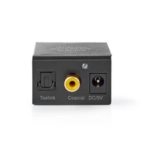 Nedis ACON2510BK digital - analóg konverter, digitális koax RCA bemenet - 2x RCA kimenet