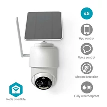 Nedis SIMCBO50WT 4G kűltéri kamera, full HD 1080p, dönthető, forgatható, IP65, napelem, mozgásérzékelő, éjjel látás