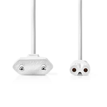 Nedis CEGL11040WT30 táp kábel IEC-320-C7, 2 x 0.75 mm, hossz 3m, fehér