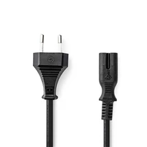 Nedis CEGL11040BK50 táp kábel IEC-320-C7, 2 x 0.75 mm, hossz 5m