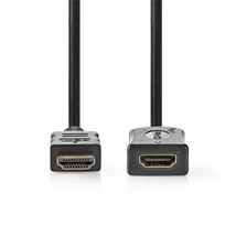 Nedis ultra HD HDMI hosszabbító kábel CVGL34096BK30, HDMI dugó - aljzat, 4K@60Hz | ARC | 10,2 Gbps | 3,00 m