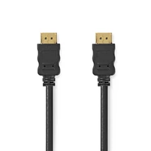 Nedis CVGL34060BK15 ultra HD HDMI kábel, HDMI dugó - dugó, 4K@60Hz, ARC, 18 Gbps, aranyozott csatlakozók, hossz 1.5m