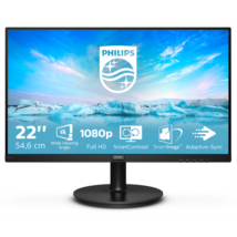 PHILIPS VA monitor 21.5" 221V8, 1920x1080, 16:9, 250cd/m2, 4 ms, VGA/HDMI