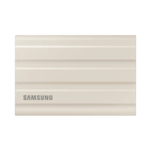 SAMSUNG Hordozható SSD T7 Shield, USB 3.2 Gen.2 (10Gbps), 2TB, Bézs