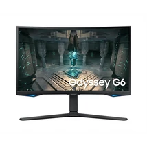 SAMSUNG Ívelt Gaming&Smart 240Hz VA monitor 27" G65B, 2560x1440, 16:9, 350cd/m2, 1ms, DP/2xHDMI/2xUSB/LAN/WiFi/BT, Pivot