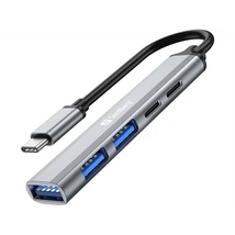 SANDBERG Hub és elosztó, USB-C to 3xUSB-A+2xUSB-C SAVER
