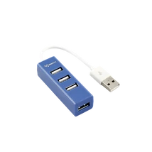 SBOX USB HUB, Kék, 4xUSB 2.0