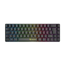 SILVERLINE gamer vezetékes billentyűzet, kompakt, RGB világítás, HU