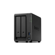 SYNOLOGY NAS 2 fiókos DS723+ 2x8TB HDD-vel, AMD Ryzen R1600 2x2,6GHz, 2GB DDR4 RAM, 2x1000Mbit, 1xUSB3.2Gen1