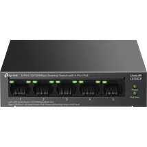 TP-LINK Switch 5x100Mbps (4xPOE) Fémházas Asztali, LS105LP