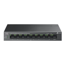TP-LINK Switch 9x100Mbps (8xPOE+) Fémházas Asztali, LS109P