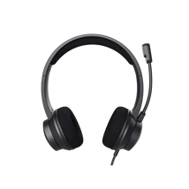 TRUST 25089 Ayda USB vezetékes fejhallgató zajszűrős mikrofonnal – fekete