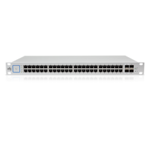 UBiQUiTi Switch 48x1000Mbps (POE+) + 2x10Gbps SFP+ + 2x1000Mbps SFP, Menedzselhető, Rackes - US-48-500W