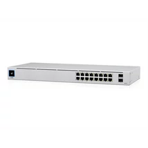 UBiQUiTi Switch 16x1000Mbps (8xPOE+) + 2x1000Mbps SFP, Menedzselhető, Rackes - USW-16-POE