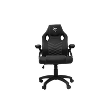 WHITE SHARK ZOLDER fekete gamer szék , puha nyak, fej és hát párnák, lélegző felület, 3 év garancia, 120 kg - ig