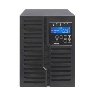 ABLEREX UPS, ARES PLUS, AR2000, 4xIEC + 2xSchuko,2000VA (1800 W) Online kettős konv. szünetmentes tápegység, torony, LCD
