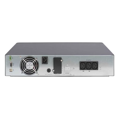 ABLEREX UPS, ARES RT+, 3xIEC, 1000VA (900 W) Online kettős konv. szünetmentes tápegység, LCD, 2U, rack/tower