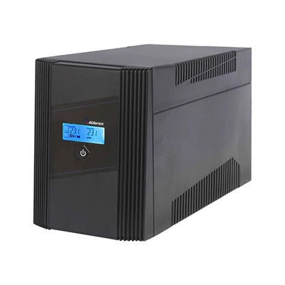 ABLEREX UPS, GLAMOR GR1500, 3xIEC+2xSchuko, 1500VA (900 W) LINE-INTERACTIVE szünetmentes tápegység, torony, LCD
