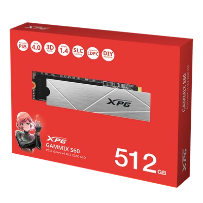 ADATA SSD M.2 2280 NVMe Gen4x4 512GB GAMMIX S60