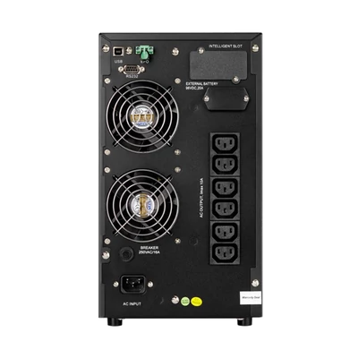 AEG szünetmentes tápegység, PROTECT C 2000, 2000VA (1800W), 6x IEC320 C13, online kettős konverziós UPS, AVR, LCD