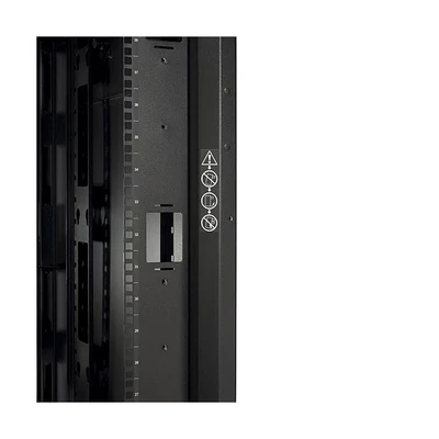 APC AR3350 42U magas, max: 1022 kg 750 mm széles, 1200 mm mély NetShelter SX típusú rackszekrény, fekete oldallal