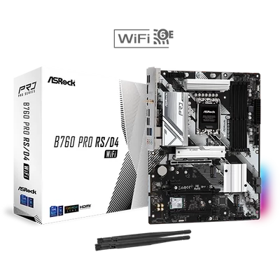 ASROCK Alaplap S1700 B760 PRO RS/D4 WIFI INTEL B760, ATX
