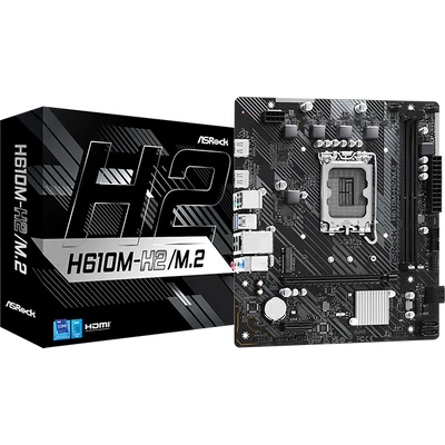ASROCK Alaplap S1700 H610M-H2/M.2 INTEL H610, mATX