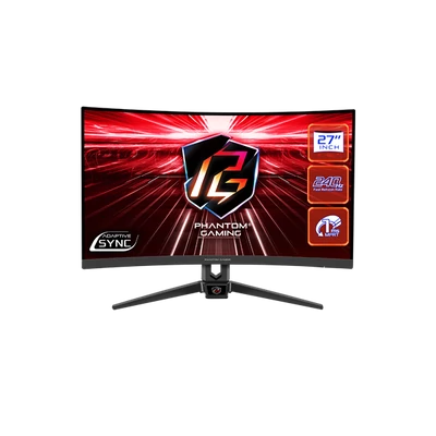 ASROCK PG27F15RS1A Gaming Monitor 27" VA, 1920x1080, HDMI/Displayport, 240Hz, HDR, Hajlított