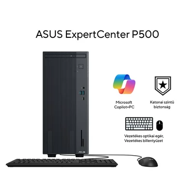 ASUS COM DT ExpertCenter P500MV-13620H1160, i7-13620, 16GB, 512GB M.2, NOOS, Szürke