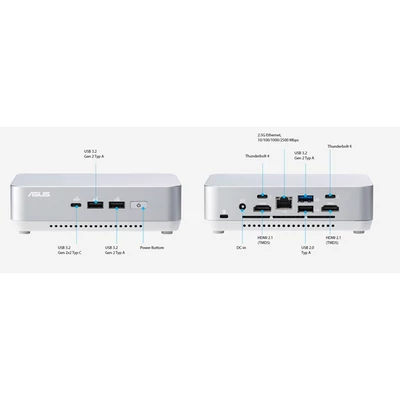 ASUS PC NUC Ultra Compact Intel Core Ultra 5 125H, HDMI 2.1, GBLAN, USB 3.0