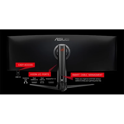 ASUS XG49VQ ROG Strix Monitor 49" VA, 3840x1080, 2xHDMI/Displayport, USB3.0, 144Hz, HDR, hajlított