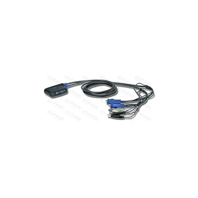 ATEN KVM Switch 2PC USB/AUDIO+kábel CS62U