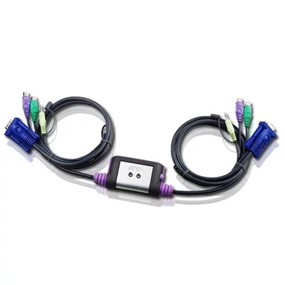 ATEN KVM Switch Easy KVM switch - 2PC PS/2 +kábelkészlet+audio