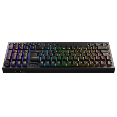 AVAX Vezetékes/Vezeték Nélküli Billentyűzet GM03 PRO USB, Fekete, Mechanikus, Red Switch, HUN