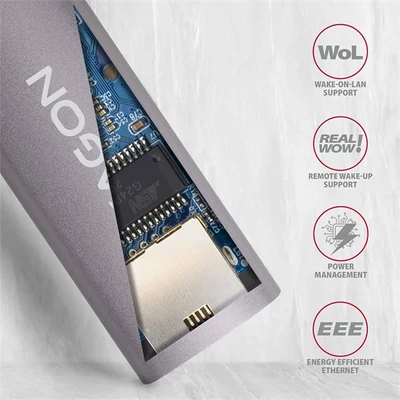AXAGON ADE-TRC SUPERSPEED USB-C GIGABIT ETHERNET (Kompakt USB-C 3.2 Gen1 Gigabit Ethernet 10/100/1000 Mbit adapter)