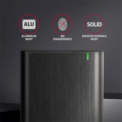 AXAGON EE25-A6C USB-C csavar nélküli külső ház 2, 5" HDD/SSD, fekete