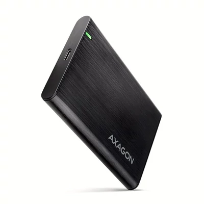 AXAGON EE25-A6C USB-C csavar nélküli külső ház 2, 5" HDD/SSD, fekete